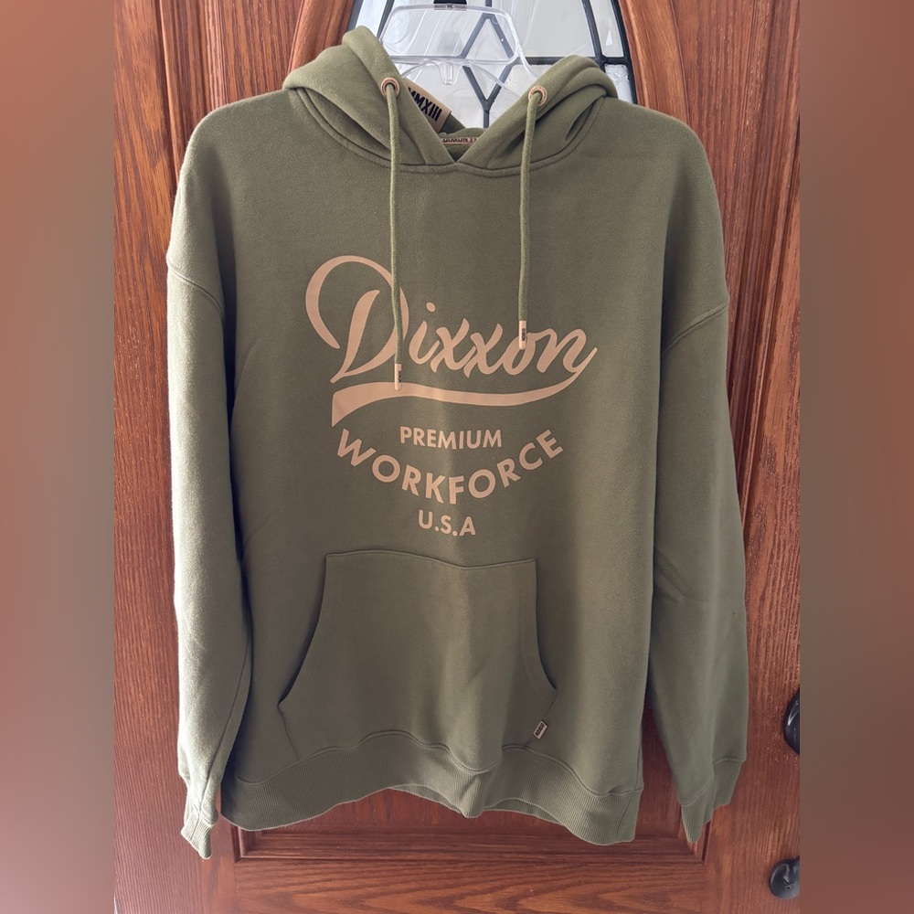 Dixxon Flannel Co. Premium Workforce Fleece Pullover Hoodie Olive Green Medium - Picture 1 of 9